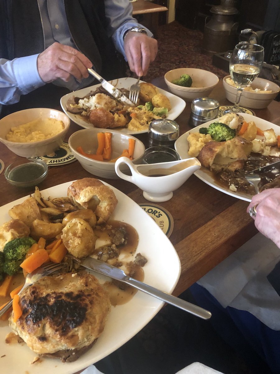 Sunday roast at the King’s Arms …. Yummy