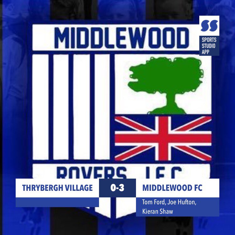 <a href="/ThryberghVillFC/">Thrybergh Village F.C</a> 0-3 <a href="/FcMiddlewood/">Middlewood Rovers FC</a> 

A great win today for the boys and back to back wins and clean sheets. We were solid throughout and worked hard for each other. 

<a href="/tomford297/">Tom Ford</a> ⚽️
<a href="/Joehufton2/">Joe hufton</a> ⚽️
Kieran Shaw ⚽️

MoM - Chris Deasy

#UpTheRovers 🔵⚫️