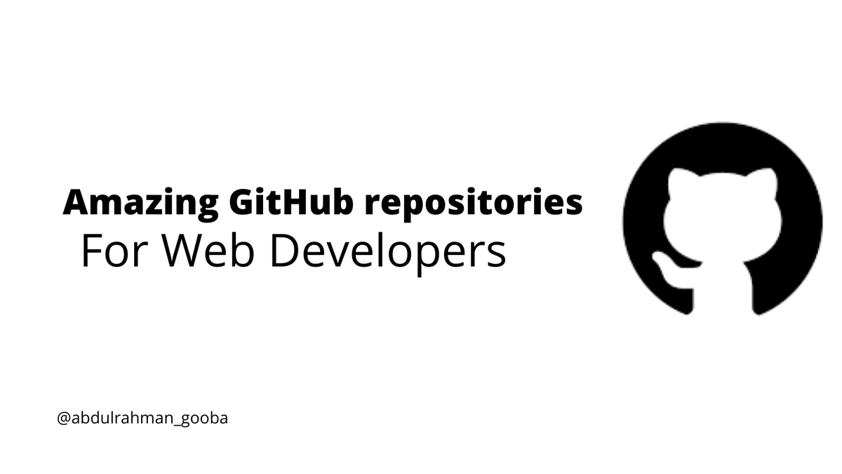 A_Gaoba's tweet image. ذا تتعلم او حابب تتعلم مجال # تطوير الويب فهذا الثريد لك. في هذا # الثريد   مجموعة من المستودعات الرائعة والمفيدة جدا على #GitHub لمطوري الويب #web_developers .