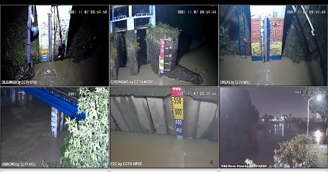 kp2c_info's tweet photo. #InfoKP2C 
#update pantauan #CCTVKP2C jam 21.00 WIB 

Cibongas Normal 
Cibinong menurun menjadi 260 cm
Cileungsi 120 cm
Cikeas 190 cm https://t.co/oHPW8e2n8n