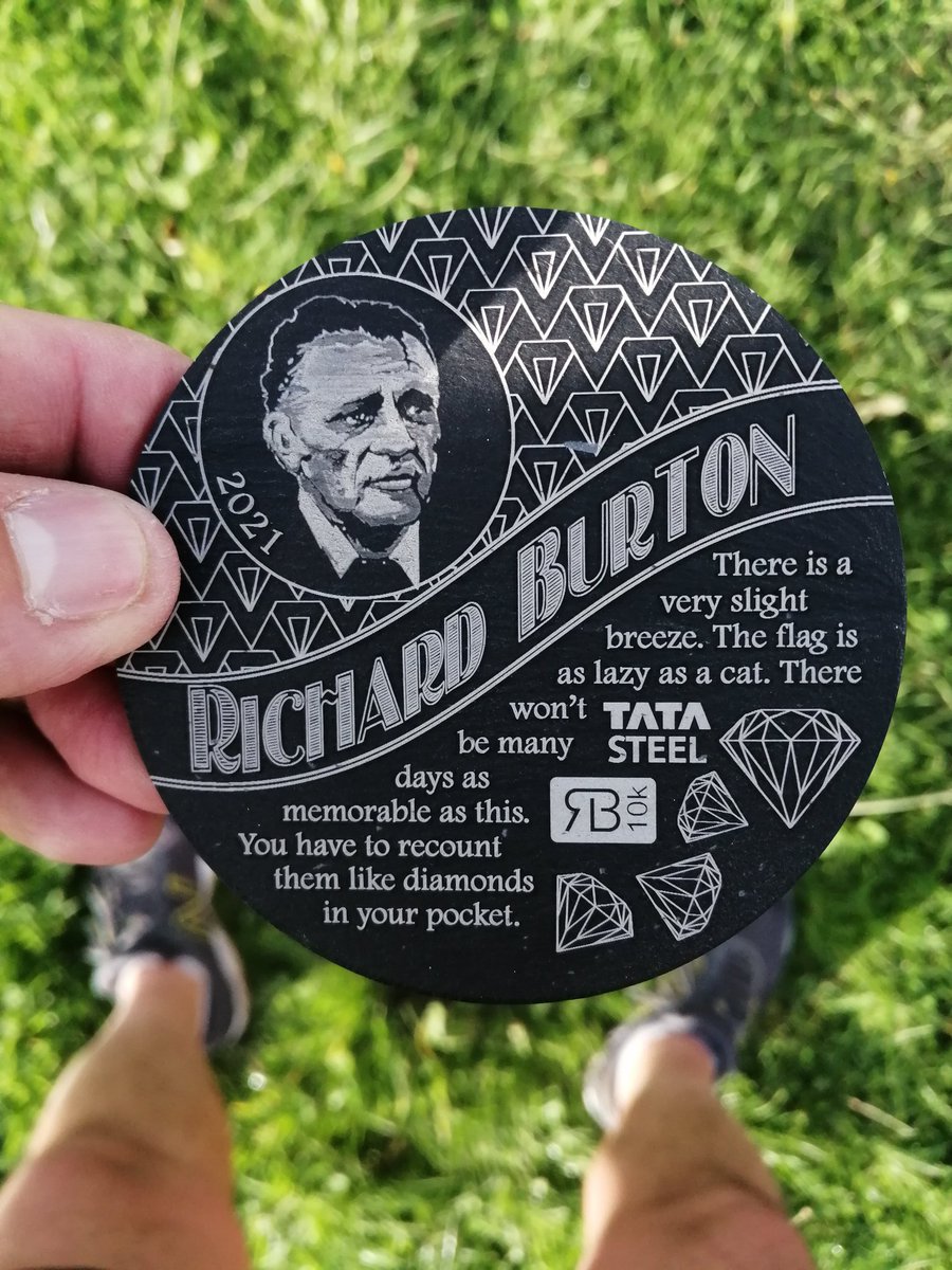 paulsanders1977's tweet photo. had a productive morning at the 2021 @richburton10k - came away with a welsh cake, a stunning coaster... & a new 10k PB. beautiful course which was superbly organised - even the weather was perfect.
#running10k #running #runningmedals #richardburton10k https://t.co/XjMWLfvSQ3