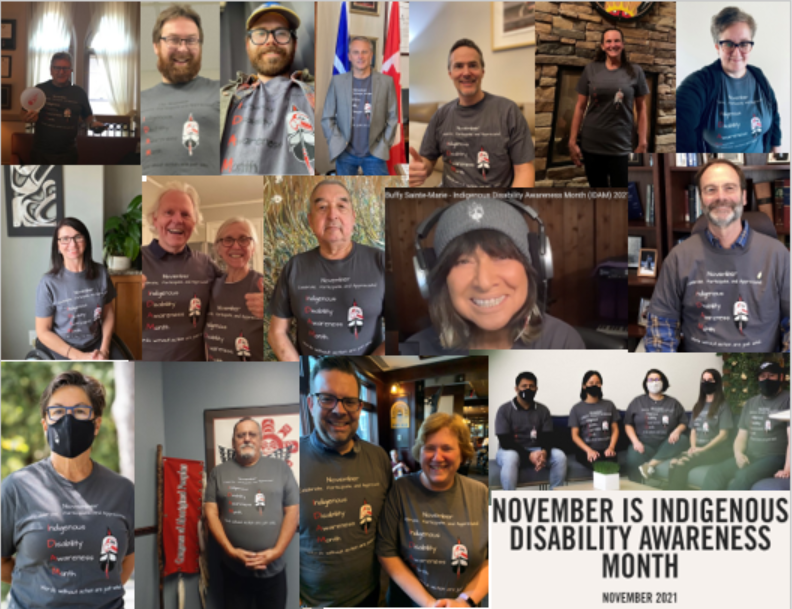 BCANDS1's tweet photo. Day 7 of Indigenous Disability Awareness Month! A few of the great supporters of #IDAM2021! We're thinking Paris Fashion Week might want to step aside! Want a chance for a IDAM 2021 shirt? Send us a brief email - project1@bcands.bc.ca telling us why inclusion is important to you! https://t.co/fS5uyAUI8R