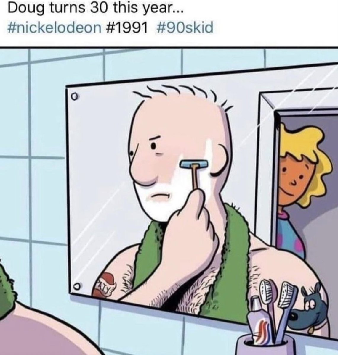 MensHumor's tweet photo. Just like Doug, I stayed awkward through adulthood https://t.co/52yhaJDA68