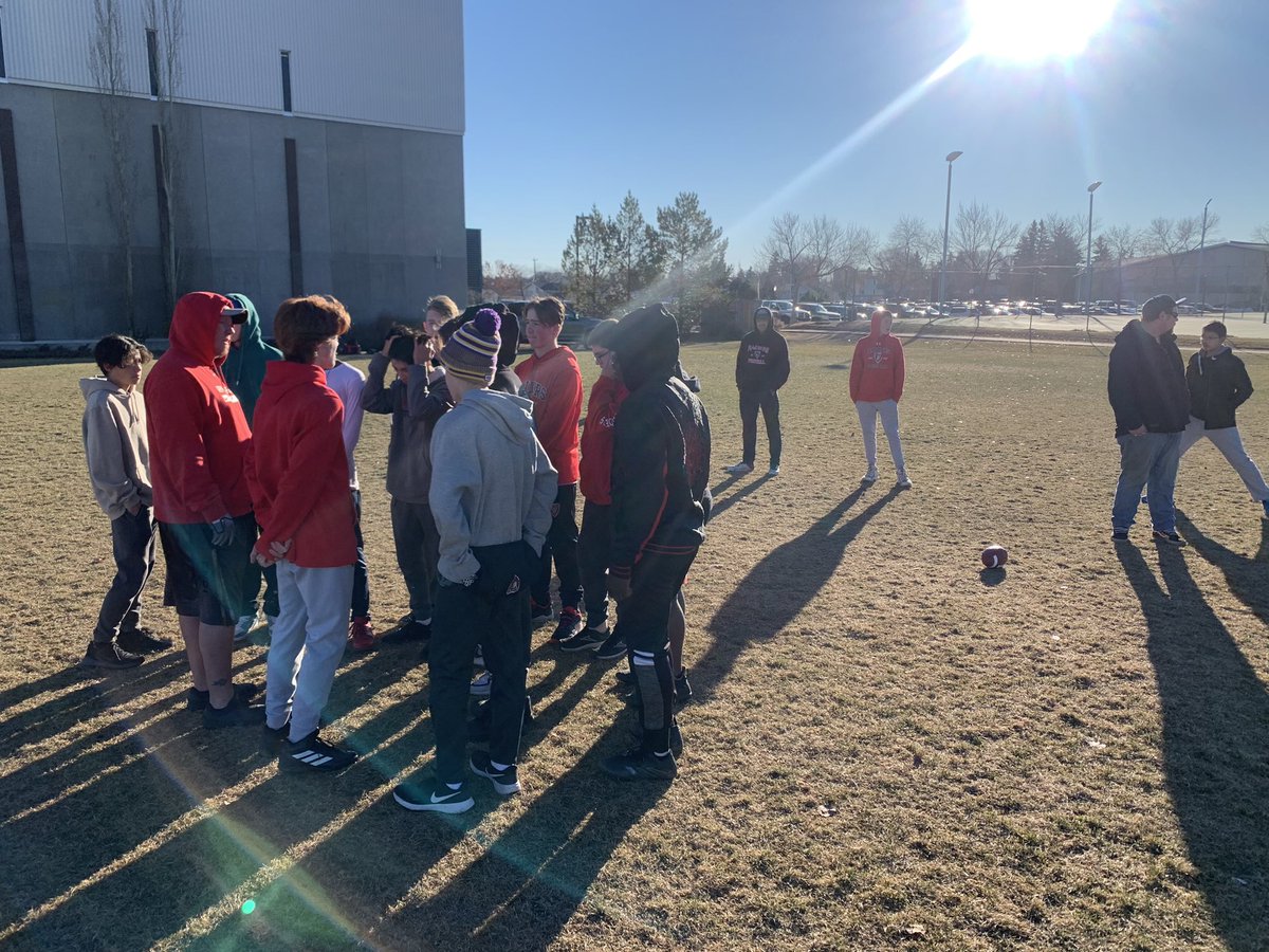 SCHULHA34's tweet photo. So fortunate to be able to coach this special group of young athletes!! They love being around each other and wanted to get together on Saturday to prepare one more time before City Championship Sunday!!! Go Raiders!!!! #earnyournextweek https://t.co/cwVpR4W46X