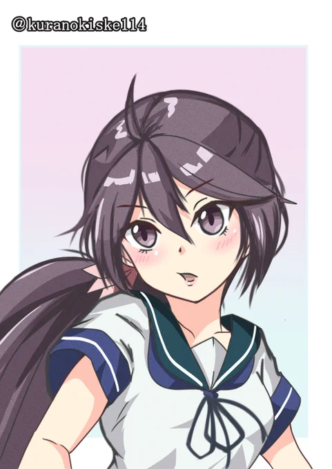 こっち見んな!この糞提督!#艦これ版深夜の真剣お絵描き60分一本勝負#艦これ版真剣お絵描き60分一本勝負_20211107 
