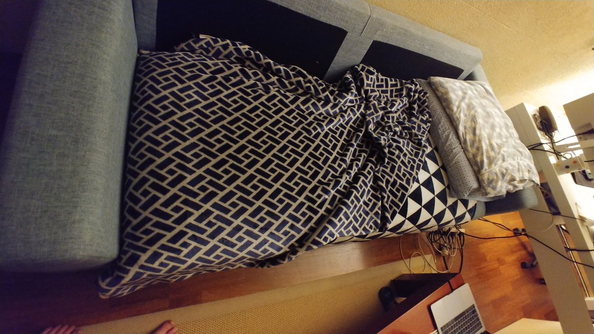 CryptoSnobs's tweet photo. Official artist bed. Likes to sleep near work. #NFTartists https://t.co/UIrUVXadGM