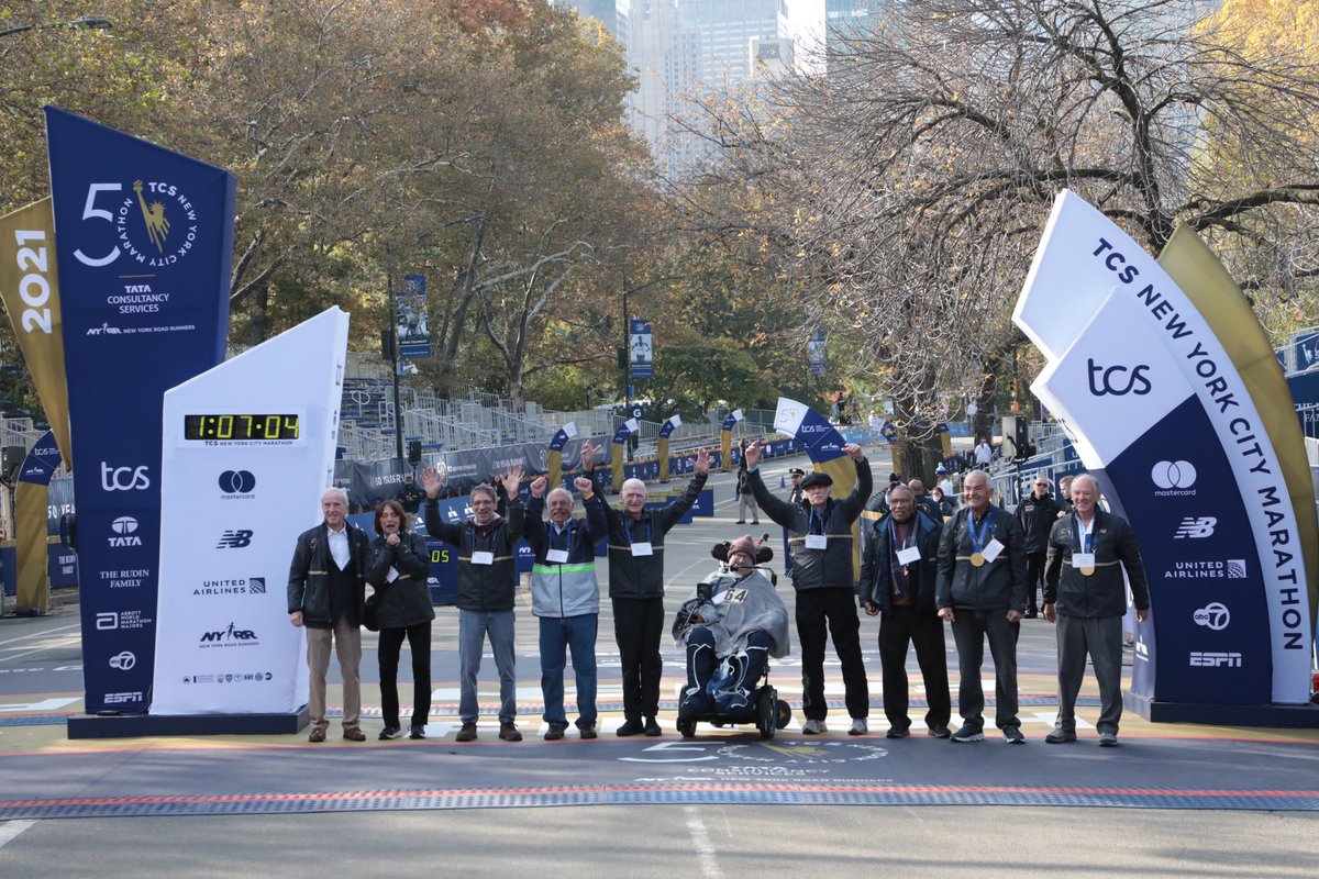 nycmarathon's tweet image. The originals—members of the #TCSNYCMarathon Class of 1970—are here at the finish line!

#50YearsRunning
