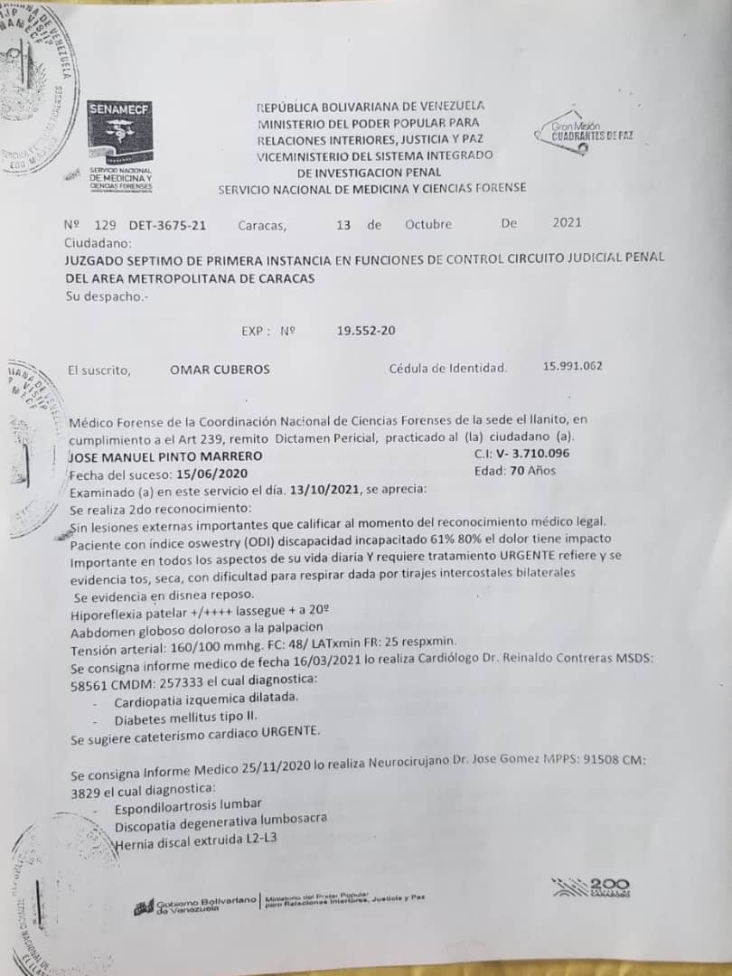 RangelMariuth's tweet photo. @TarekWiliamSaab @MaikelMorenoVEN @Defensoria_Vzla @NicolasMaduro @dcabellor @PedroCarreno_e  Si @JosePinto_MRT se llega a morir encerrado dentro de un calabozo, saldrán a decir luego que no lo sabían?. De quién sería la culpa?? #LibertadParaPintoYa https://t.co/Xwd56PrLQQ