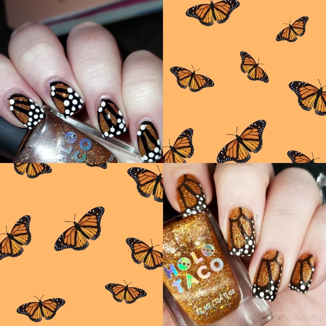 BeccaNailsIt's tweet photo. @n_4_i_l_3_d_i_t and I did a butterfly twin mani with @holotaco "Zyler the Cat" and I just love the final look!!

Be sure to check out Brieanna for some other really cool butterfly combinations!! She also hosts many collabs if you are ever looking to join one!☺️ https://t.co/XSNiNAKmTj