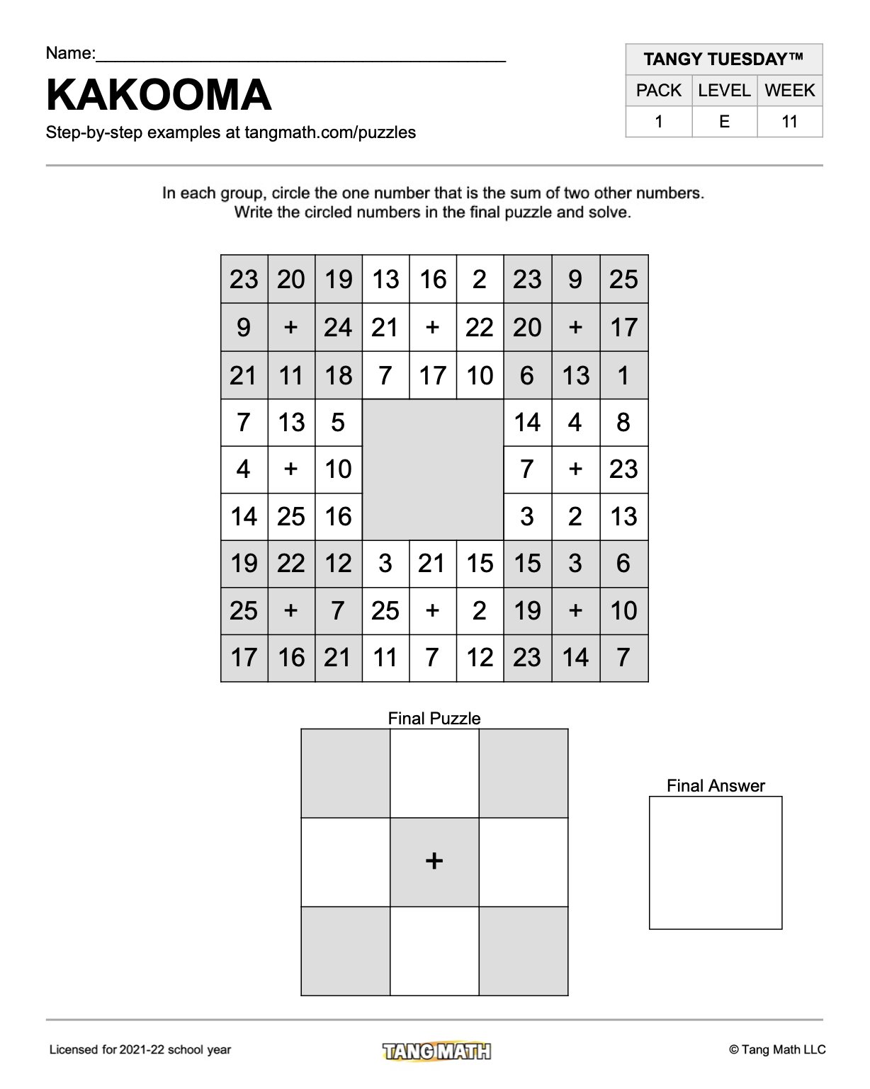 Greg Tang Happy Sunday Here S An 8 Number Kakooma Puzzle To Solve With Your A M Coffee In Each Group Of 8 Numbers Find 2 Numbers That Add Up To A 3rd Greg Tang Happy Sunday Here S An 8 Number Kakooma Puzzle To Solve With Your A M Coffee In Each Group Of 8 Numbers Find 2 Numbers That Add Up To A 3rd