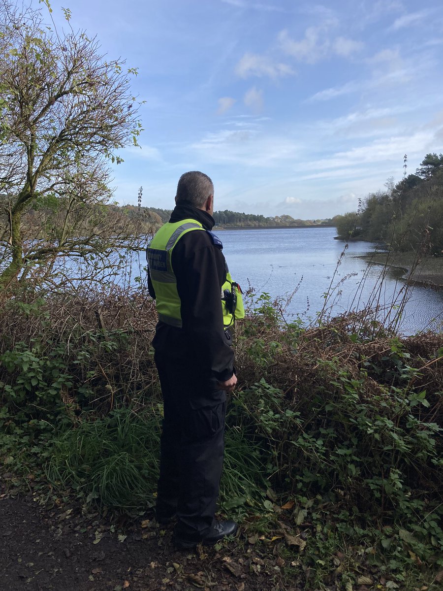 332Bev's tweet photo. Team 5
Patrolling Ogden Reservoir - after ASB reports - pleased to say no issues today..!

@CMBC_CSRT@ 

#safercalderdale #openspaceforall 
#greenercleaner 
#asbpatrols 
#autumn https://t.co/TfyTAXNIJU