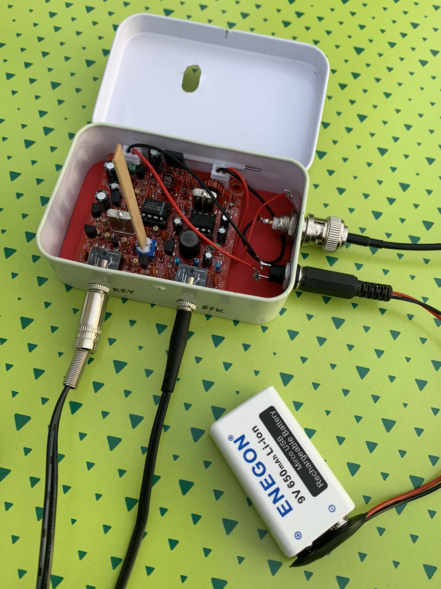 F5ERS_P's tweet photo. 😃🍀… Superbe qso avec Steve @G0AIN (529km)… avec mon Forty_9, 1w, et ma Fuchs Monobande 40m… ce qui valide encore un pays pour l’AWARD QRP 1w… encore 5 pays il me semble 🤓😃🍀… échange incroyable avec un QRM +++ #hamr #hamradio #cw #qrp ##qrpp https://t.co/uCIIOb0HwV