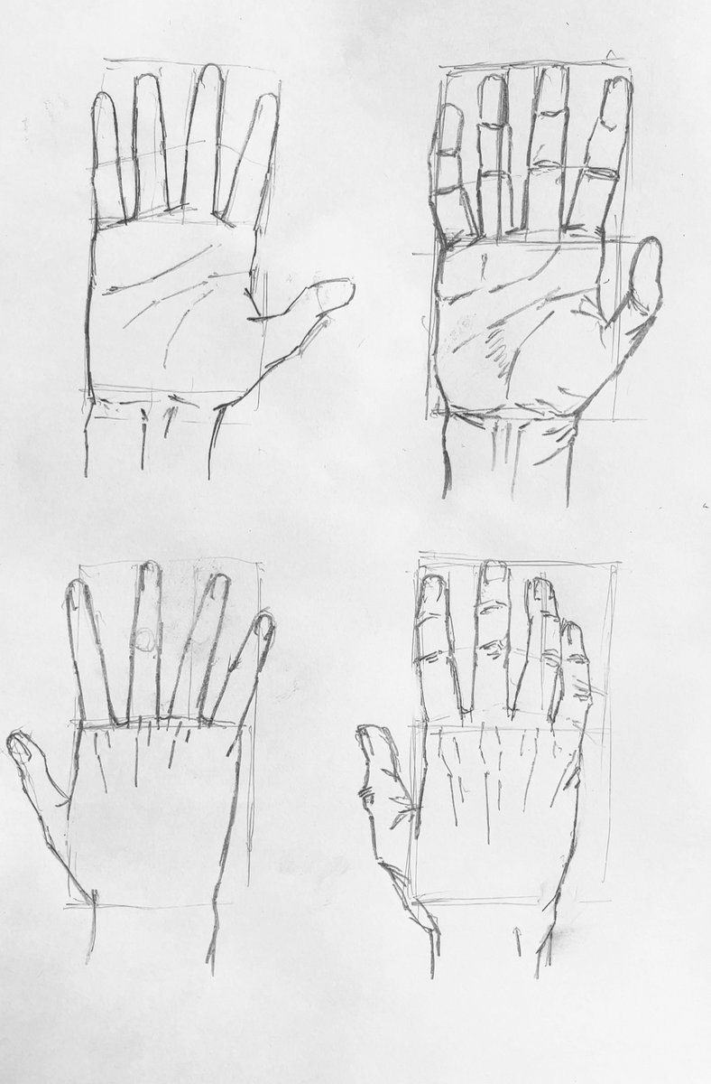 【2週目】2日目前半:クロッキー(94回目)
手模写
高齢の手の特徴を学ぶ 