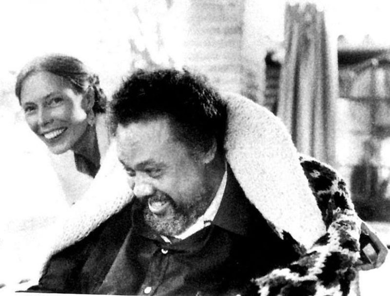 Yes, happy birthday Joni Mitchell, here pictured with Charles Mingus  