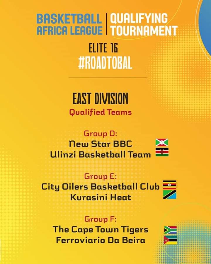 Basket_Senegal's tweet photo. #RoadtoBal2022 
Qualified teams for Elite 16 🏀
With AS SALÉ (Maroc), Cobra Sports (Sud Soudan), Matero Magic (Zambie) et ASPAC (Bénin).

@theBAL  #Kebetu #Basketsenegal #theBAL #basketballafricaleague #africaleague #fiba #NBA https://t.co/H5AauYAyKG
