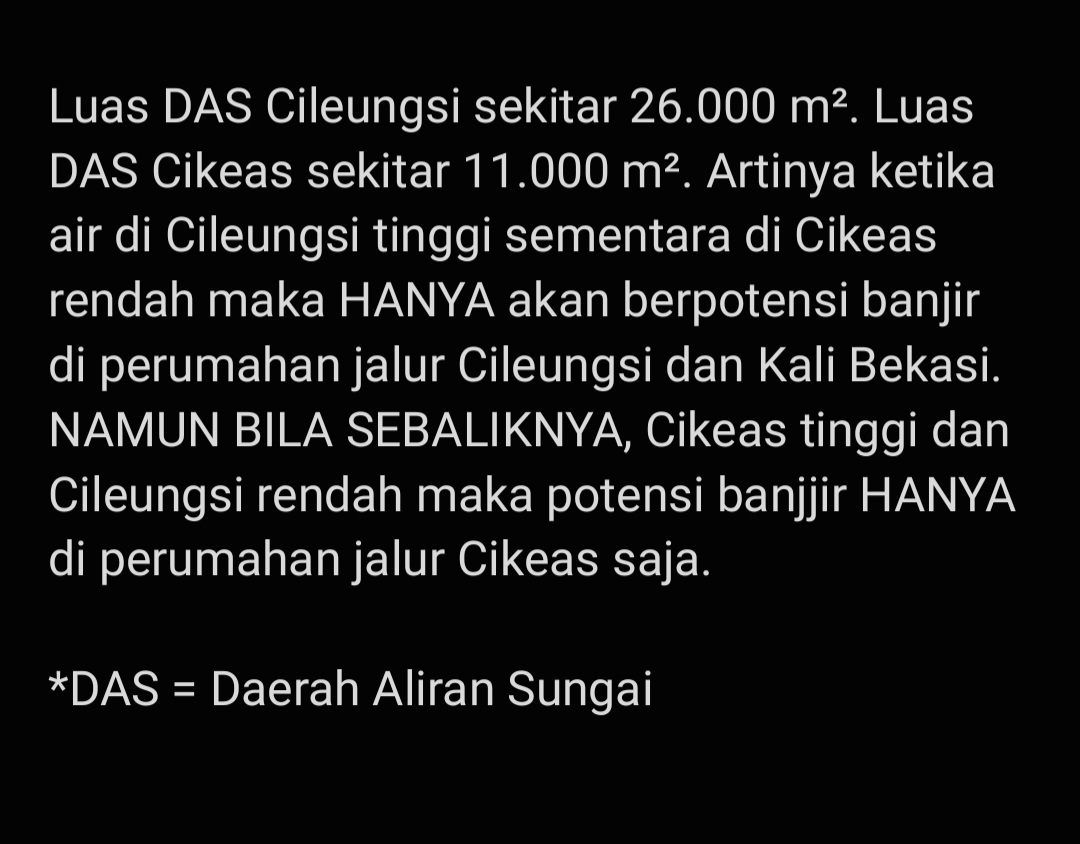kp2c_info's tweet photo. Yuk disimak tweeps bagaimana dampak kenaikan TMA di hulu Cileungsi dan Cikeas terhadap kondisi di hilir. 

Silakan disimpan jika perlu 😊 https://t.co/oDqhooMIcP