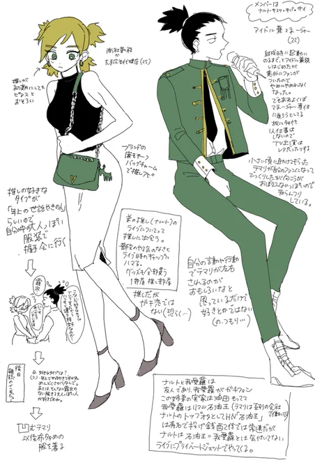 シカテマアイドル妄想したやつ 