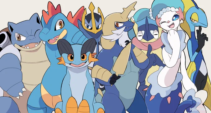 【ポケモン】-集合みず御三家📸💧-
#pokemon 