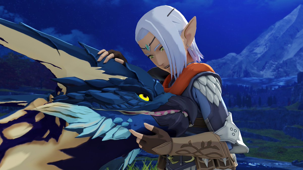 Monsters are much closer to nature than we are. They're in tune with the world around them. Understanding what a monster is trying to tell you is one of the most important skills you can develop.

#Alwin #Shaulk #Legiana #MonsterHunterStories2 https://t.co/2svSZLCi36.