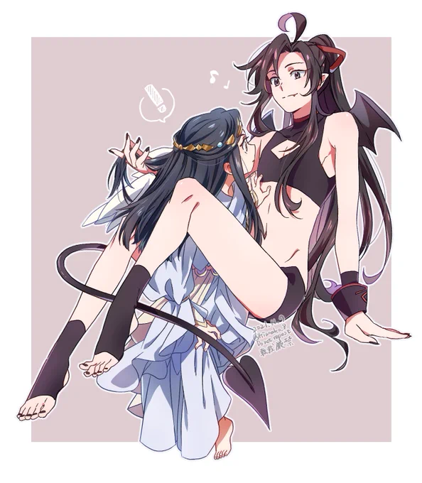 小藍湛と悪魔の誘惑/👼😈AU忘羨 