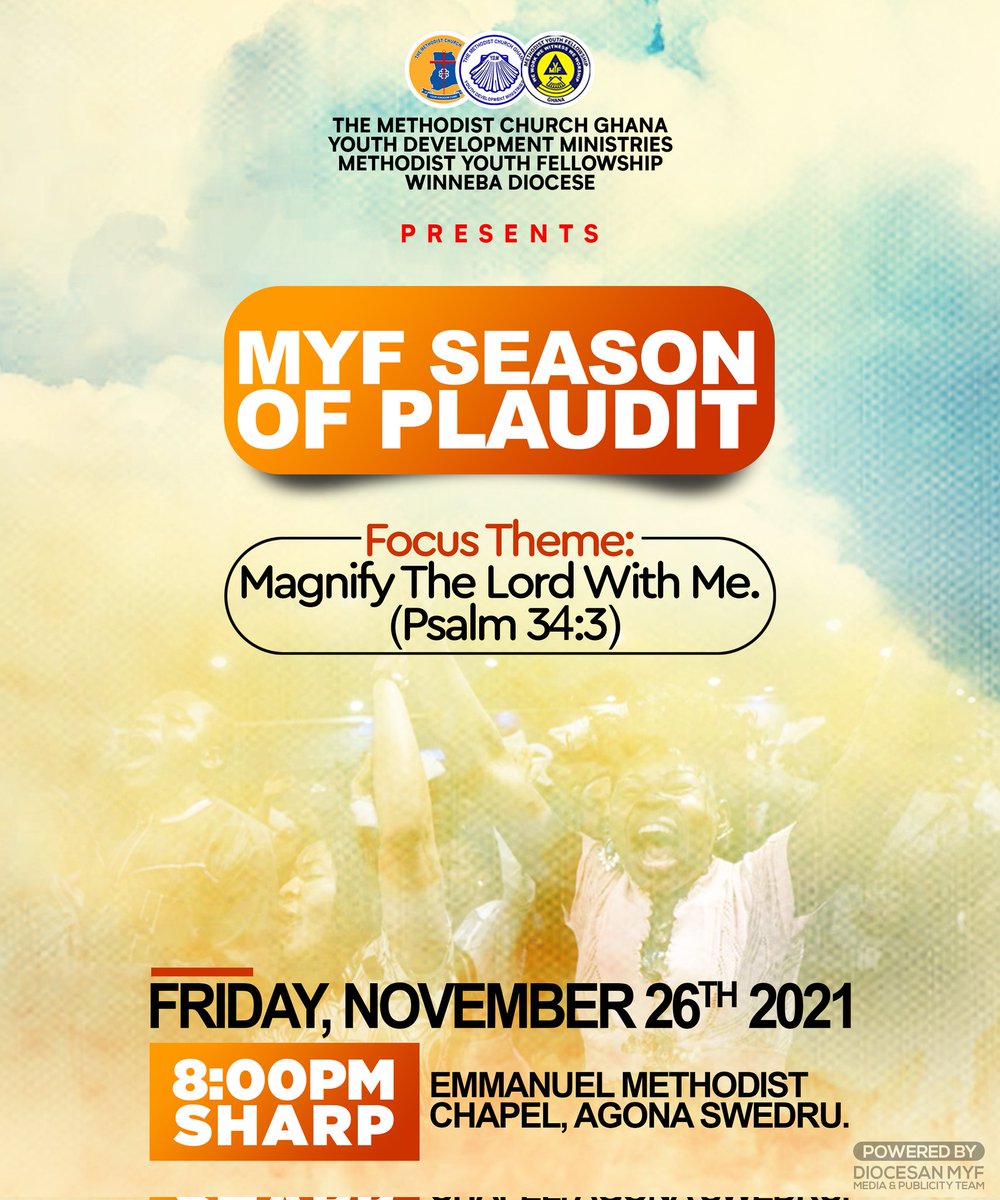 WinnebaM's tweet photo. ARE YOU READY???? 

We're about to convert our appreciation to our maker to singing and dancing, for caring for us throughout the hectic and challenging year. 
SAVE THE DATE! 

#MYFSeasonOfPlaudit21 
#ProudMYF 
#WinnebaDioceseMYF https://t.co/smdDKpuJkb
