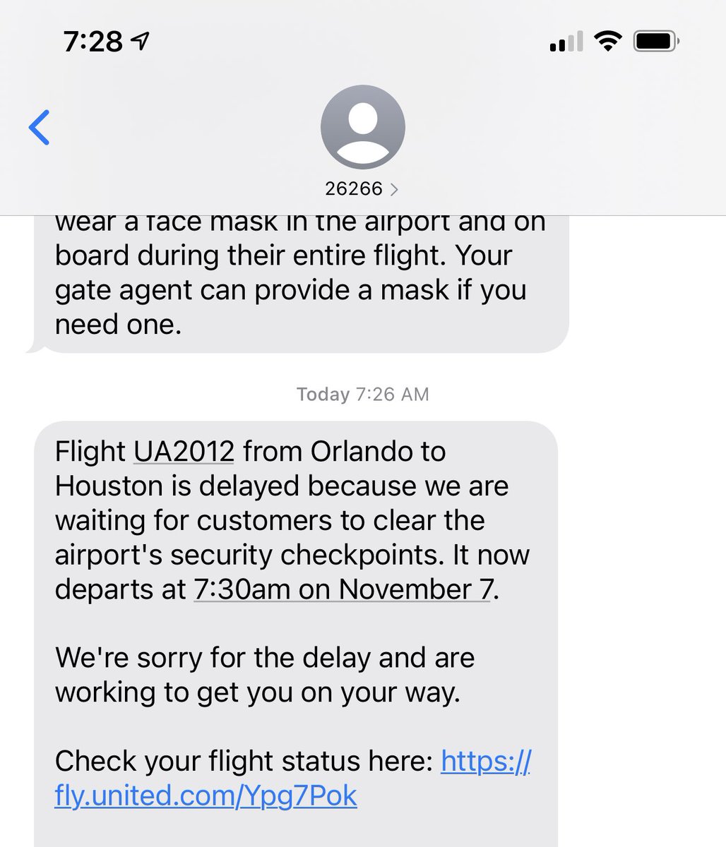 vickiredwine's tweet photo. @united this is a BS that we are held up because people can’t get to the airport on time. Why am I being delayed? You should know to give yourself enough time. https://t.co/7eZqke1Mex
