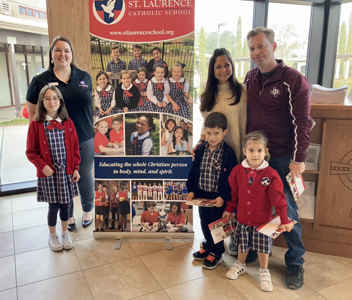 StLaurenceCS's tweet image. SLCS is the Ministry Highlight at all Masses this weekend! Thank you to the Saints that represented SLCS at 7:00 a.m. Mass! Students who wear their uniform to Mass receive a free dress day tomorrow!  Share your pictures in the comments! #WeLoveSLCS #ChooseCatholicSchools