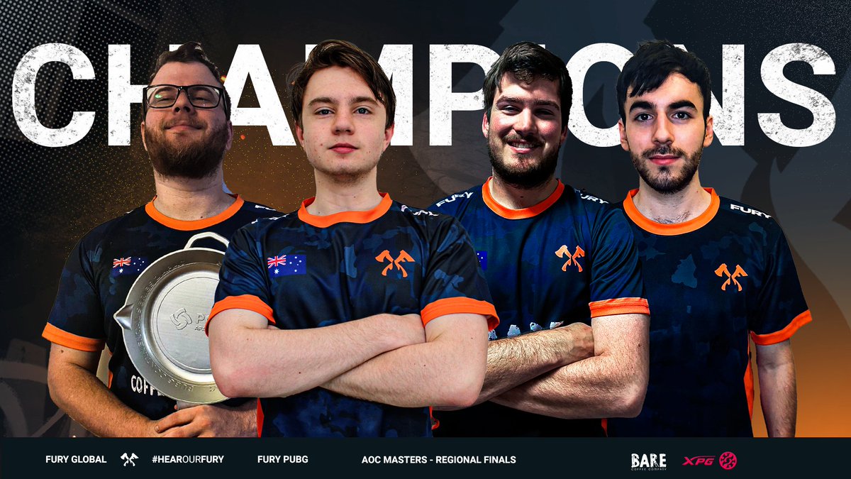 FURY SUNDAY, IT'S BACK 🦘🇦🇺

🏆WE ARE YOUR AOC MASTERS - REGIONAL CHAMPIONS 🏆

The weekend always delivers, never lose faith!

#HearOurFURY🔥 | #FURYPUBG🪂 | <a href="/AOC_Gaming/">aoc</a>