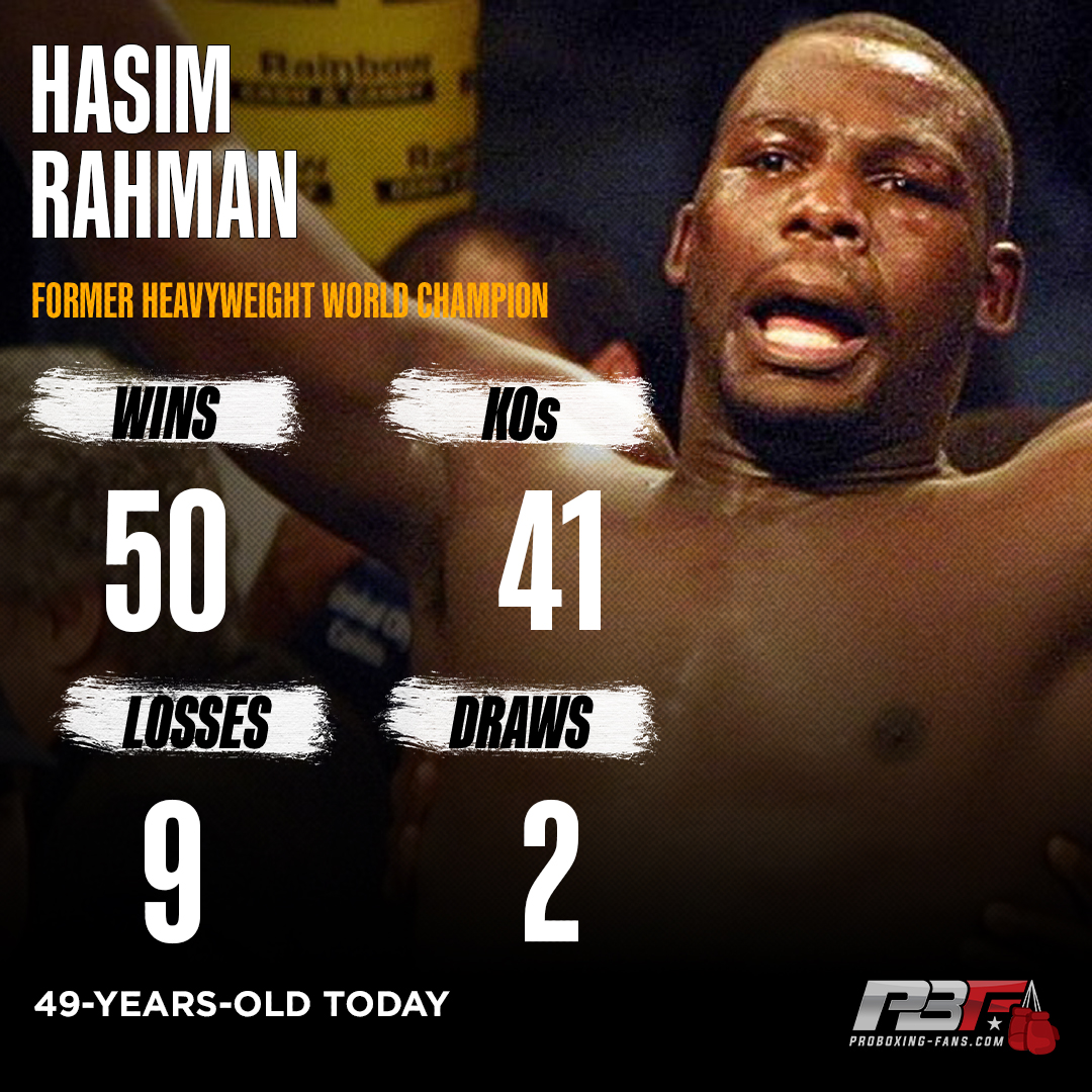  Happy Birthday to \The Rock\, Hasim Rahman  