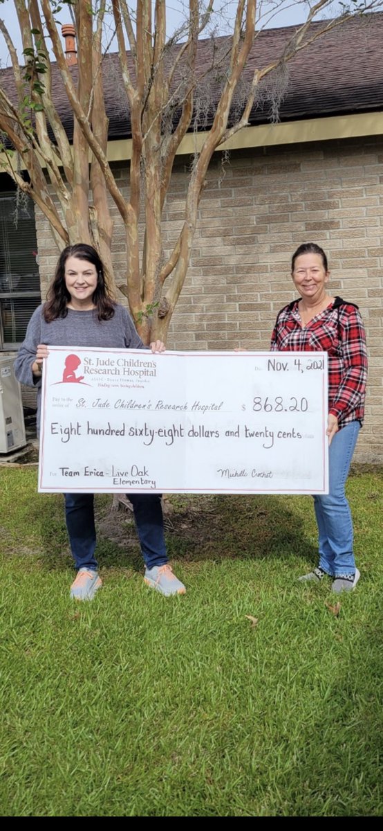 Our kids raised money to donate for St. Jude’s Children’s Hospital in honor of our cancer survivors. #liveoakeagles #weareliveoak