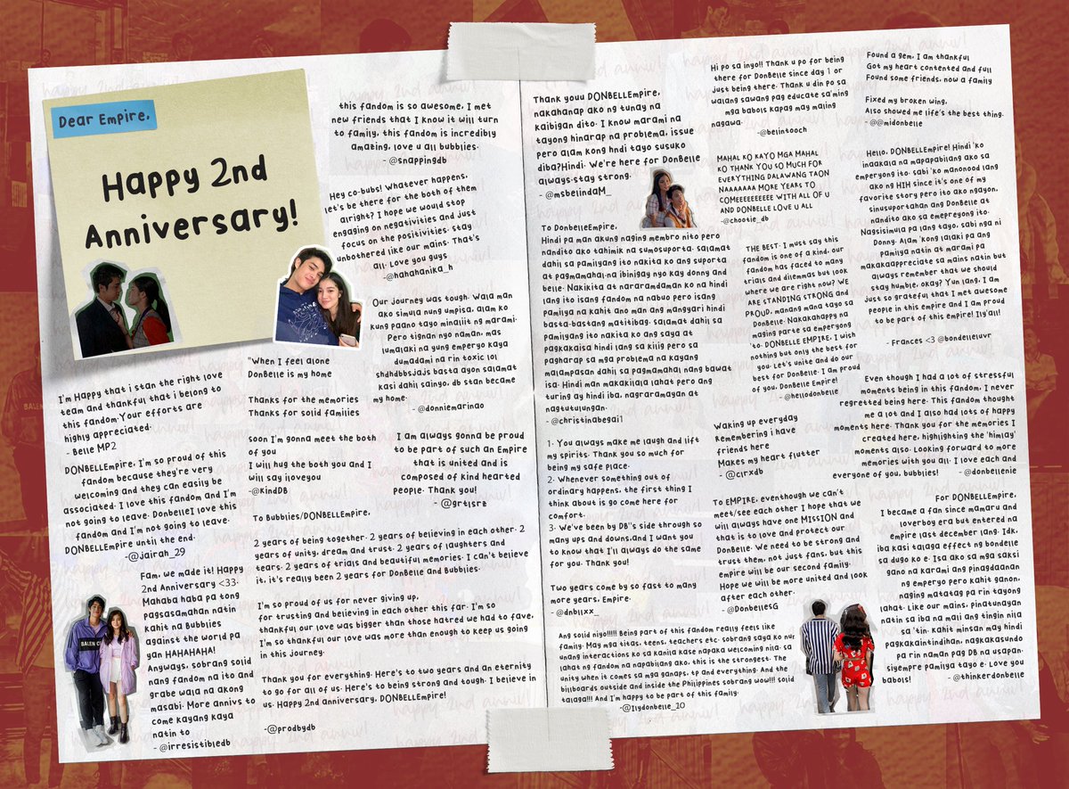 Thank you for staying, Bubblies. Thank you for staying with DonBelle Empire. Thank you for staying with DonBelle. Happy 2nd Anniversary to us! 

DonBelleBUBBLIES TWOinfinity

#DonBelle
#DONBELLEmpire