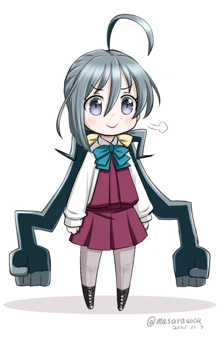 #艦これ版深夜の真剣お絵描き60分一本勝負
#艦これ版真剣お絵描き60分一本勝負_20211107
#清霜 