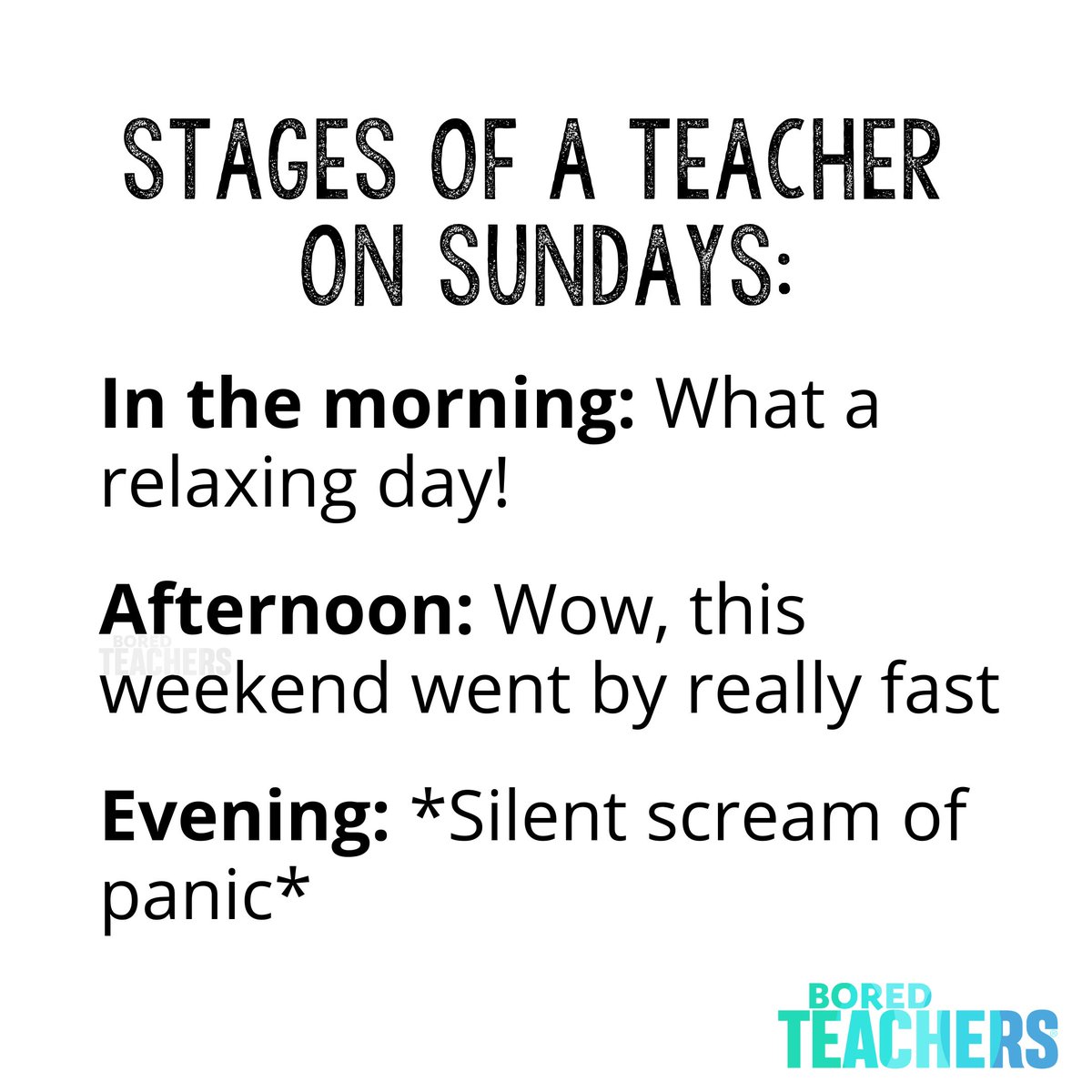 Bored Teachers tweet media