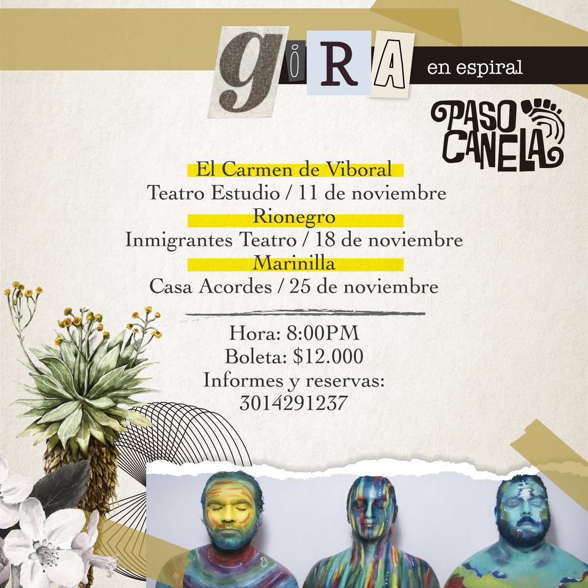 pasocanela's tweet photo. 🌀 La gira en espiral son viajes íntimos con retorno a la raíz, después de aprendizajes, experiencias y nuevas exploraciones: viviremos el pasado y presente e imaginaremos el futuro🌀 

#pasocanela  #cumbiasinestésica #giraenespiral #juevesconpasocanela #músicaorienteantioqueño https://t.co/6VtdX0iw82