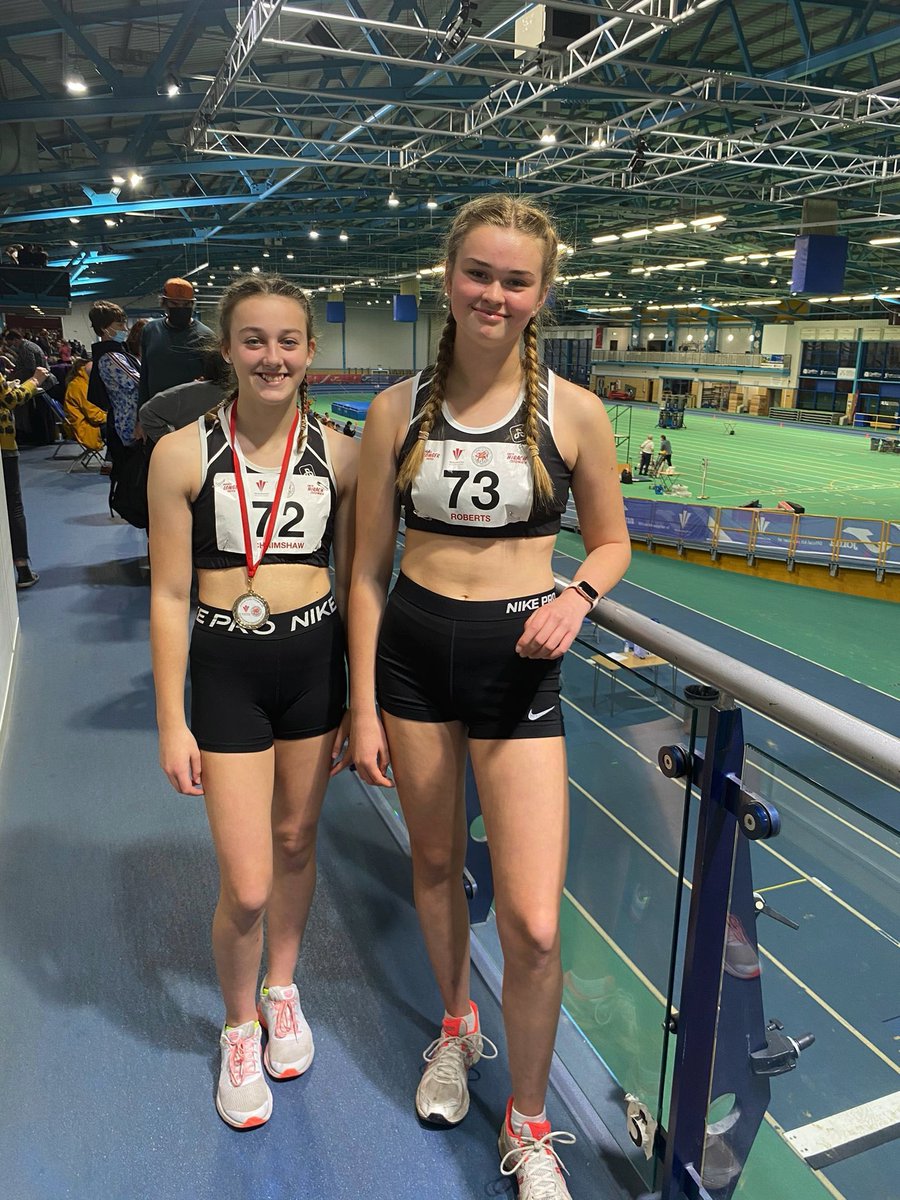 DeesideAAC's tweet photo. Congratulations to Livi & Mared at the @WelshAthletics Indoor Combined Event Championships! Livi took 🥈in the U14G and Mared finished 9th in the U16G! Great performances girls #wearedeeside https://t.co/hqhcLCk6lx