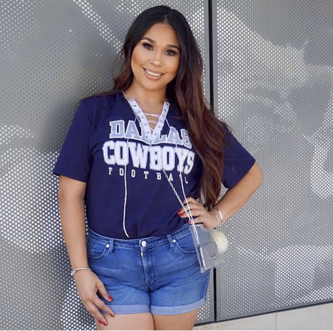 OnAirWithVicki's tweet photo. Put your game face on #CowboysNation! Our 7th WIN is waiting for us in the end zone—How Bout Dem Boyz @dallascowboys 💙 #onairwithvicki https://t.co/uigi2feCTr