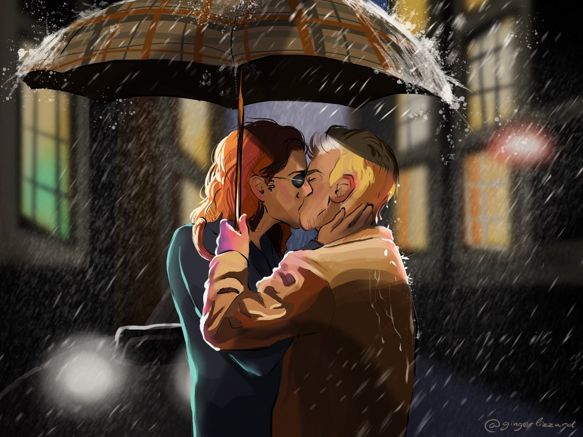 gingerlizzard's tweet photo. It was about time I joined the umbrella team, wasn't it?

#GoodOmens #GoodOmensfanart #GoodOmens2 https://t.co/ygiqUjnRFH