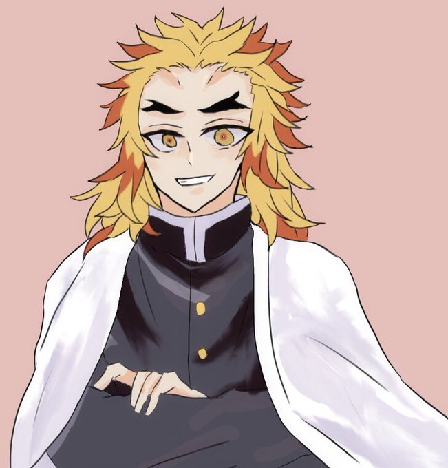 元ぐんじょーさんがTwitterに投稿した煉獄杏寿郎(鬼滅の刃)のイラスト。