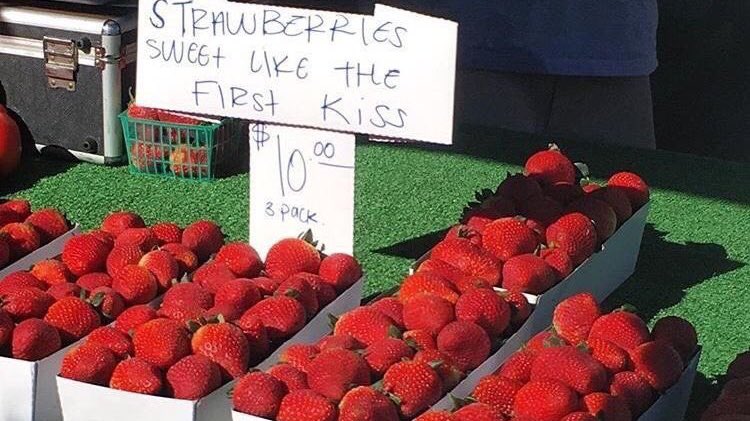 strawberries sweet like the first kiss
