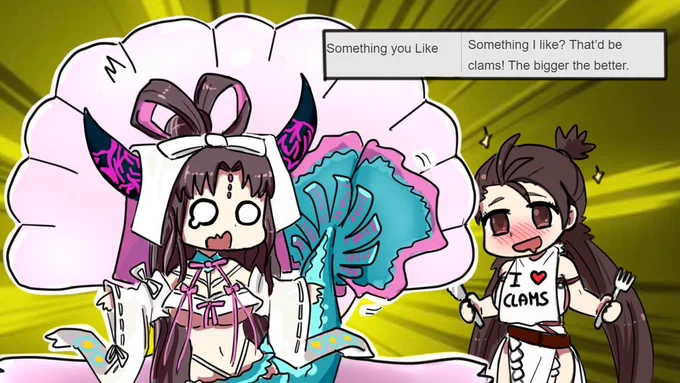 Clams are delicious! #FGO 🍴🌰 