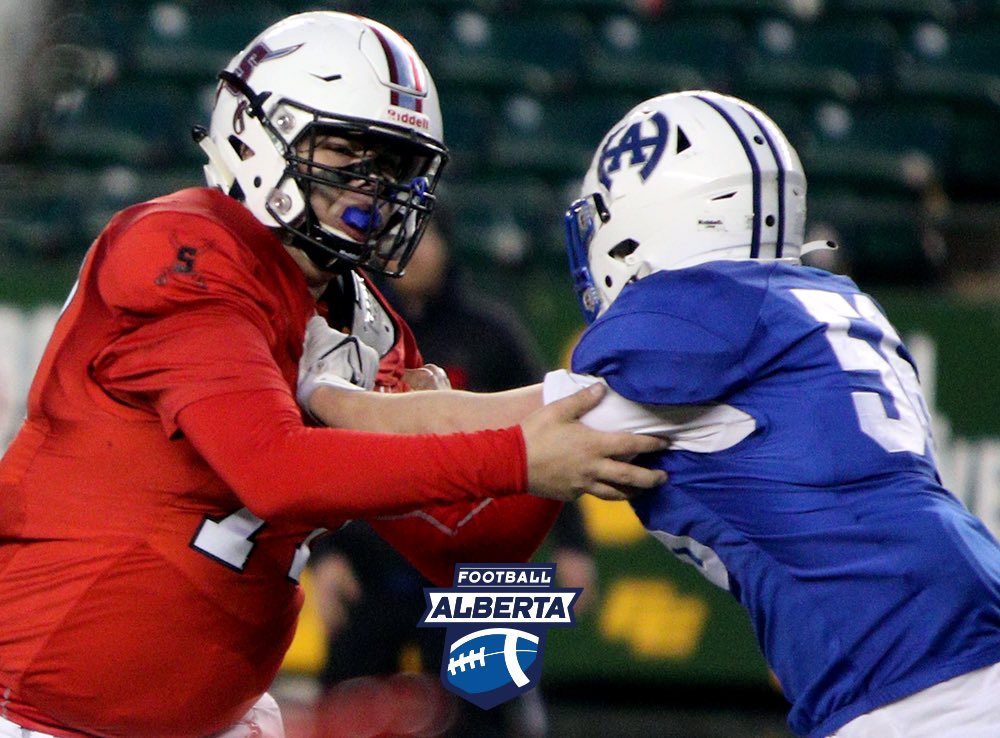 FootballAlberta's tweet photo. Sam DiLoreto (#77) vs. Matt Millar (#58). 📸 @moushjohnphotography
🏈🏈
#football #footballalta #footballalberta #salisburysabres #harryainlaytitans #gameoftheweek #carrfinal https://t.co/xY0MhOWMDZ