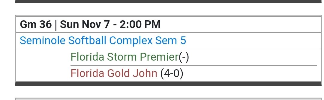 floridagoldjohn's tweet photo. Check us out today at 2pm &amp; 3:45pm at Seminole Softball Complex, or watch the stream live at https://t.co/iqEi7AIWYo https://t.co/1gIgUDa4TH