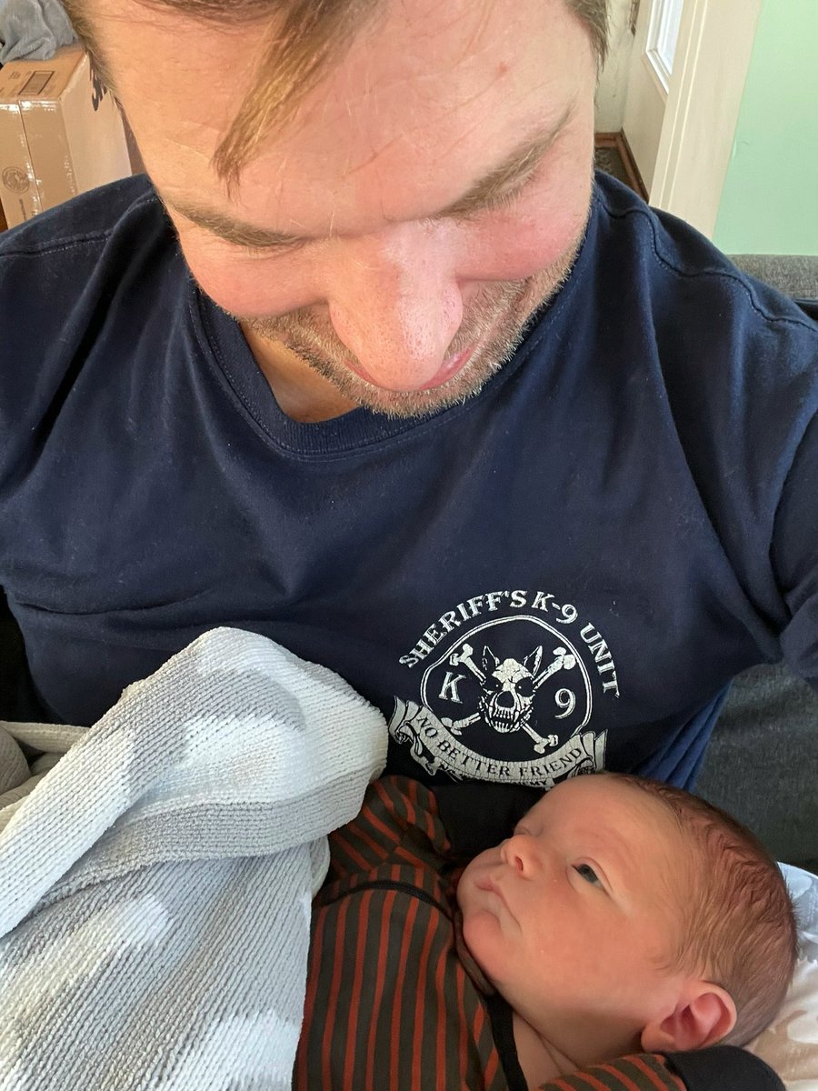 RepSwalwell's tweet photo. First Sunday on Earth. With the lofty expectation that once a week he’ll get an extra hour to sleep in. https://t.co/6Y3yh6urqw