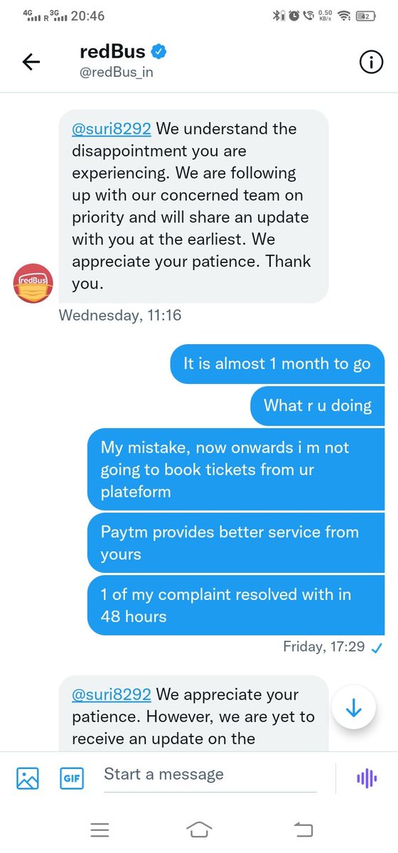 suri8292's tweet photo. @jagograhakjago @redBus_in 
Book bus ticket on 9 sep,but not getting proper seat &amp; departure before destination, not get proper resolution yet, facing very bad experience frm #Redbus #notoredbus. https://t.co/QjUrhFzN12