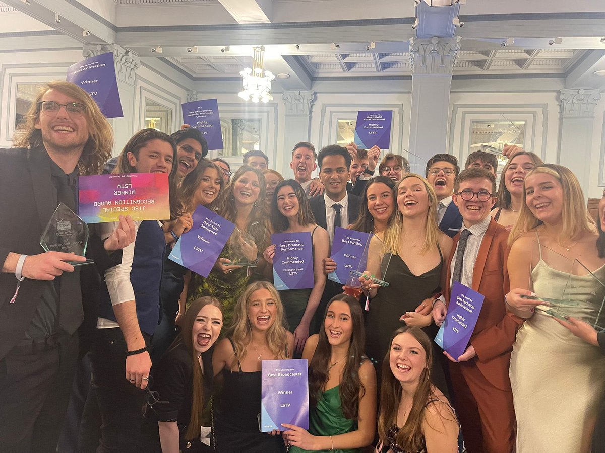 A huge congratulations to the entire @LeedsStudentTV team on winning Best Broadcaster and many other amazing awards at last nights #NaSTA2021, you all smashed it👏