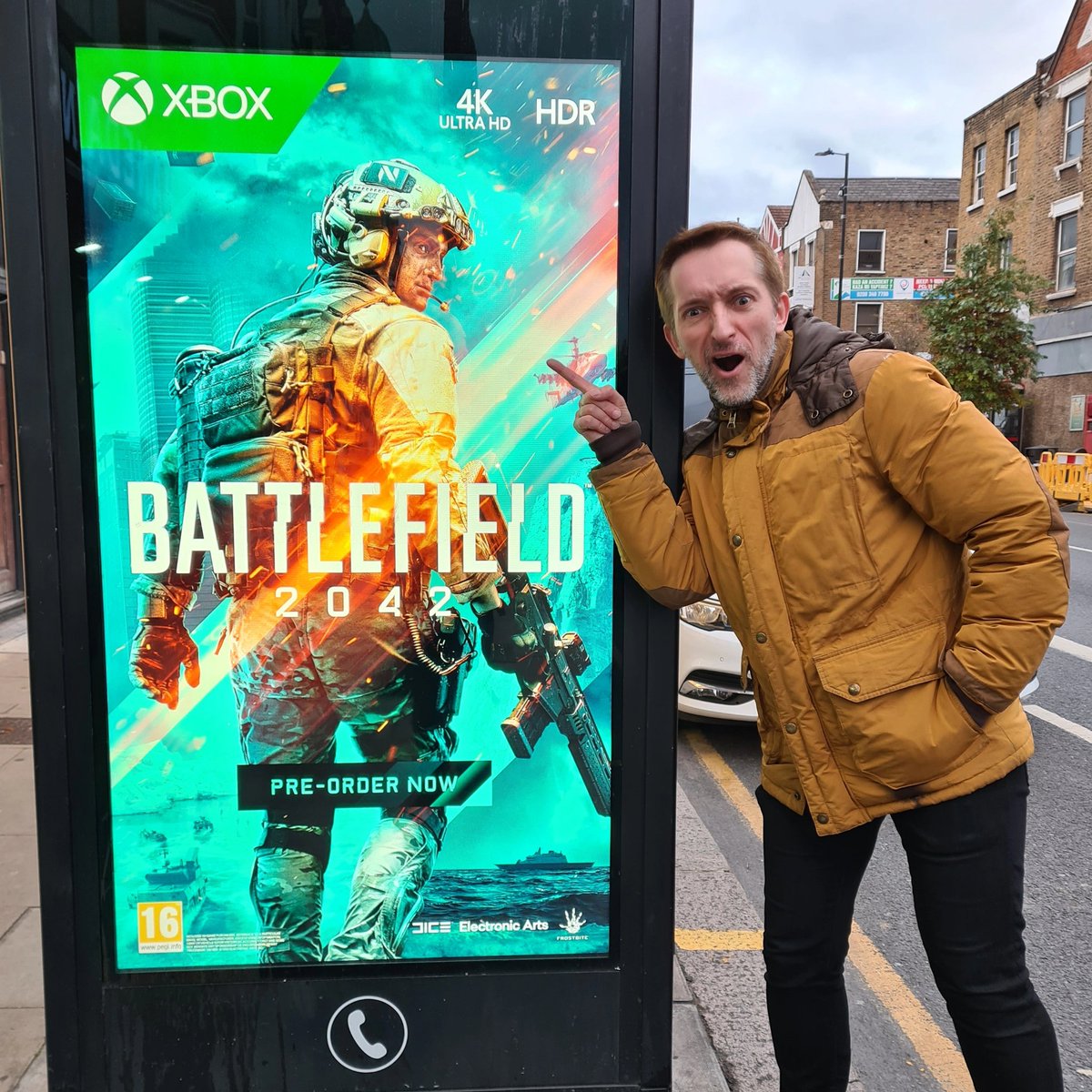 AdamWittekTV's tweet photo. The billboards are out! Only 12 more days until you can 'play' me. ๐ฎ
@Battlefield @EA_Dice @EA #Battlefield2042 #Battlefield #Battlefield6 #EADice #BattlefieldGamers #BattlefieldGame #BattlefieldGameplay #BattlefieldSeries #BattlefieldXbox #BattlefieldTrailer #BattlefieldPortal https://t.co/a9W0PhEzDv
