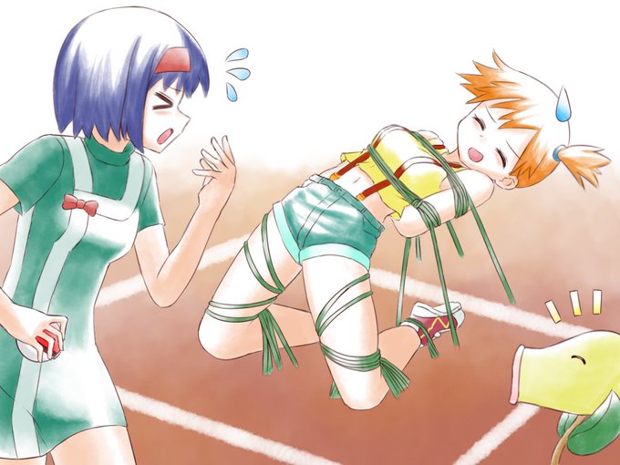 昨日の続き
エリカ「それはやめなさいっていつも言ってますわよね!?」
カスミ「あのぉ……早く解いてほしいんですけど……」
#緊縛 