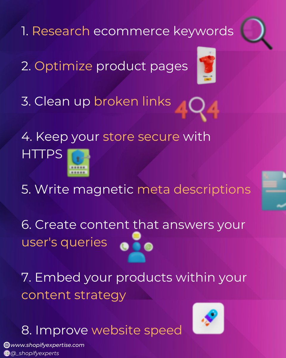 _shopifyexperts's tweet image. Do you want to generating desired traffic and sales? No need to worry, here are some eCommerce SEO tips you can use to increase your traffic.

#ecommercetips
#SEOTips