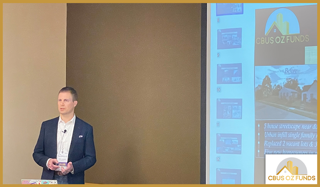 CBUSOZFUNDS's tweet photo. 🙋‍♂️ We’re in Cincinnati this weekend at the annual @OREIAConvention's National Real Estate Strategies Summit, presenting about Opportunity Zone investments! 👍

#OREIA
#OREIAconvention
#RealEstateInvesting
#OpportunityZones https://t.co/bTJKmCFIzX