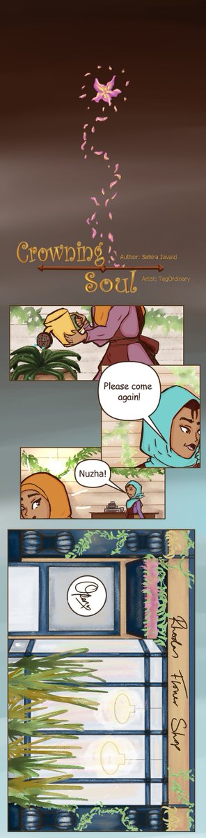 TagOrdinary's tweet photo. #CrowningSoul by @Bittersweetbook 
Pt 1
Thank you again Sahira Javid for letting me create a #webcomic slash #manga out of your first chapter! (^o^)

#webtoons #books #Hijabi https://t.co/eXfgO64nfb